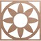 Ekena Millwork Blume Wood Fretwork Pierced Ceiling Medallion, Wood (Paint Grade), 26"OD x 9"ID x 3/8"T CMWP26X26X0375BLMF - alternate 1